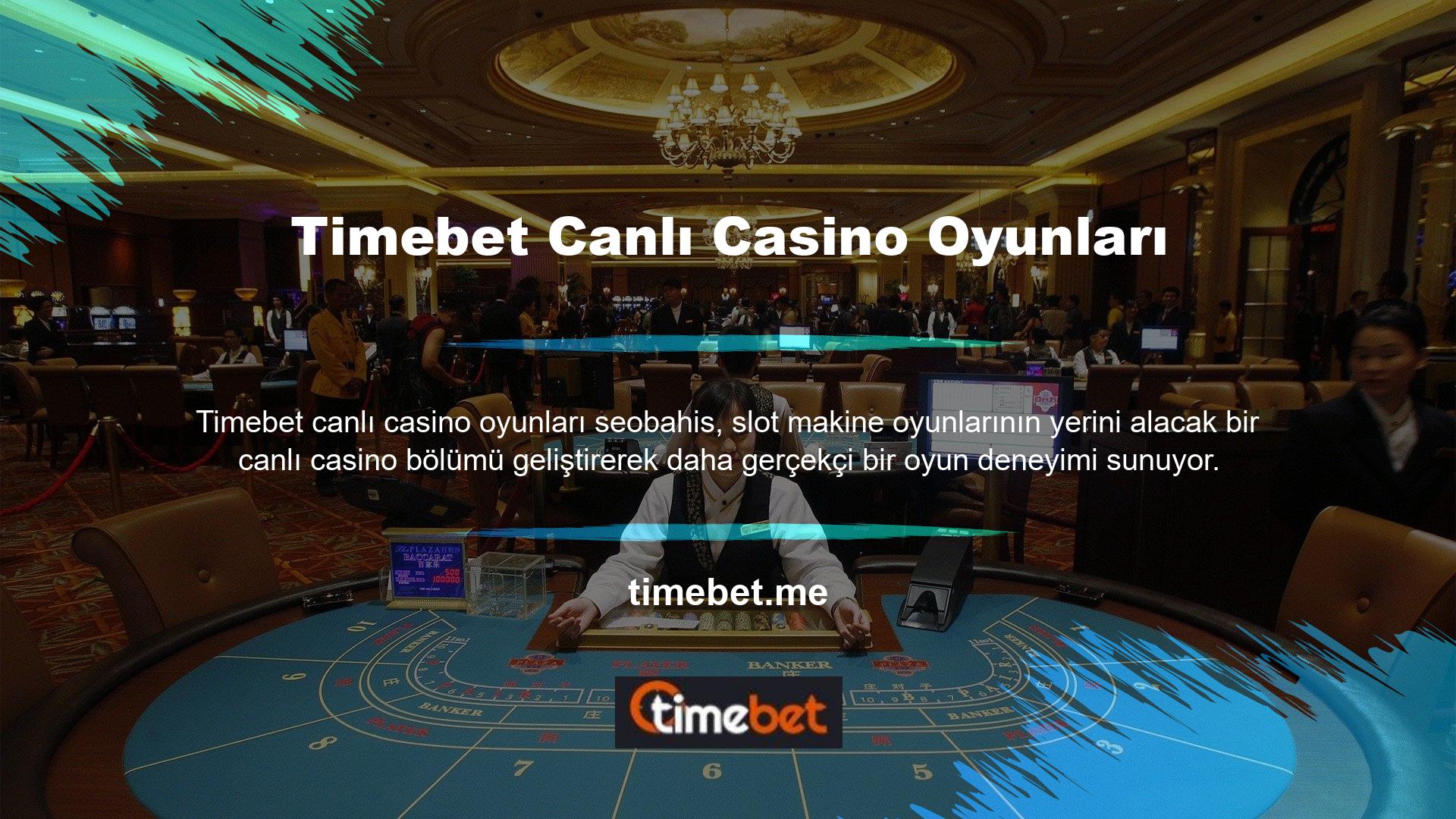 Sitede poker, rulet, bakara ve blackjack gibi canlı masa oyunları sunulmaktadır