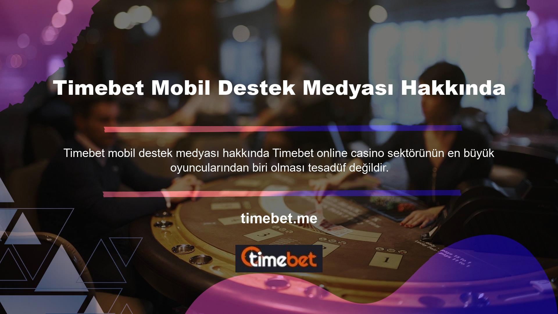 Timebet mobil destek medyası hakkında ayrıntılara girmeden önce, bu web sitesinin tamamen okunaklı ve güvenilir olduğundan emin olmak için Timebet bilgilerini güncel tutmak önemlidir